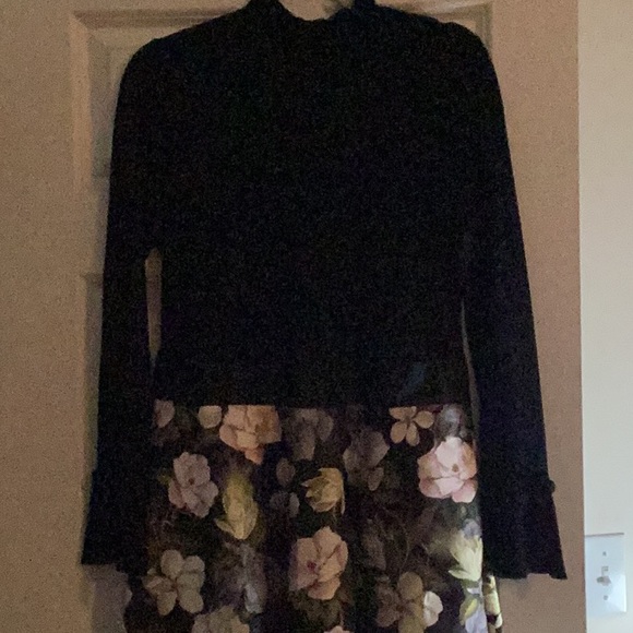 NWT TED BAKER London Nerida Opal Floral Printed Skirted dress - Picture 2 of 15